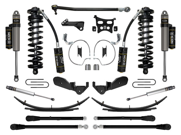 ICON 2023-2025 Ford F-250/F-350 Super Duty 4WD, 4-5.5" Lift, Stage 6 Coilover Conversion System w/ Expansion Packs