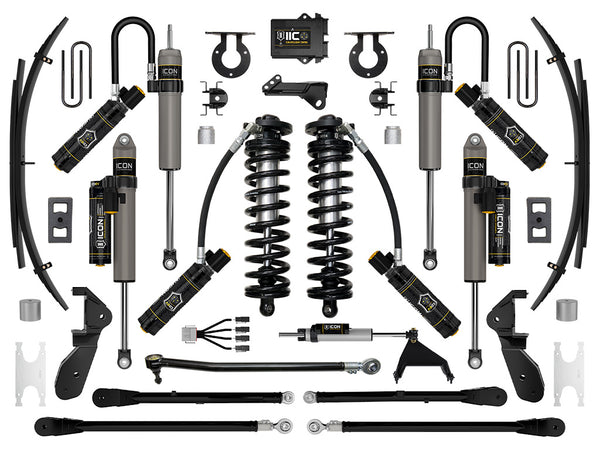 ICON 2023-2025 Ford F-250/F-350 Super Duty 4WD, 2.5-3" Lift, Stage 7 Coilover Conversion System with 4-Link and Expansion Packs