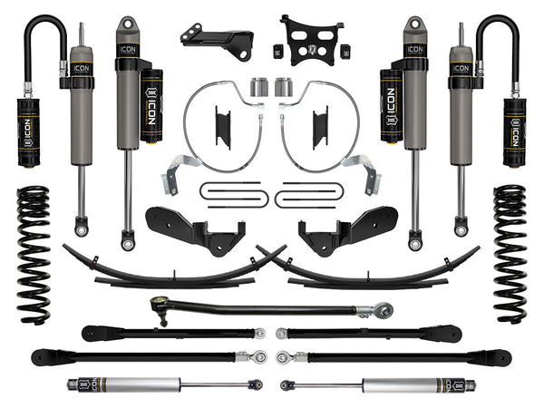 ICON 2023-2025 Ford F-250/F-350 Super Duty 4WD, Gas, 4.5" Lift, Stage 6 Suspension System w/ Expansion Packs
