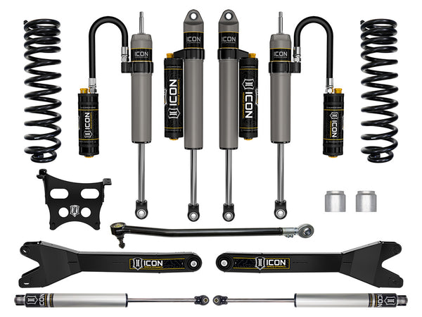 ICON 2023-2025 Ford F-250/F-350 Super Duty 4WD, Diesel, 2.5" Lift, Stage 5 Suspension System w/ Radius Arms