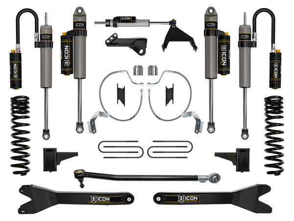 ICON 2023-2025 Ford F-250/F-350 Super Duty 4WD, Diesel, 4.5" Lift, Stage 5 Suspension System w/ Radius Arms