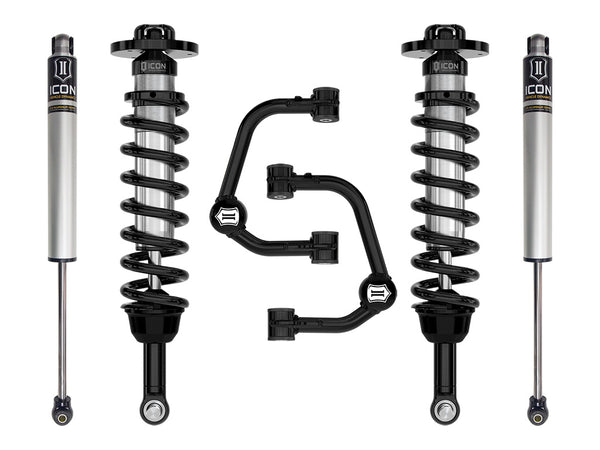 ICON 2021-2025 Ford F-150 4WD, 2.75-3.5" Lift, Stage 1 Suspension System, Tubular