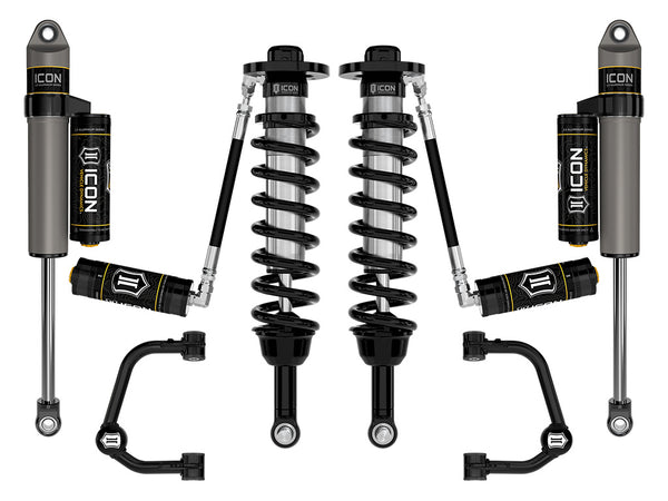ICON 2021-2025 Ford F-150 4WD, 2.75-3.5" Lift, Stage 3 Suspension System, Tubular