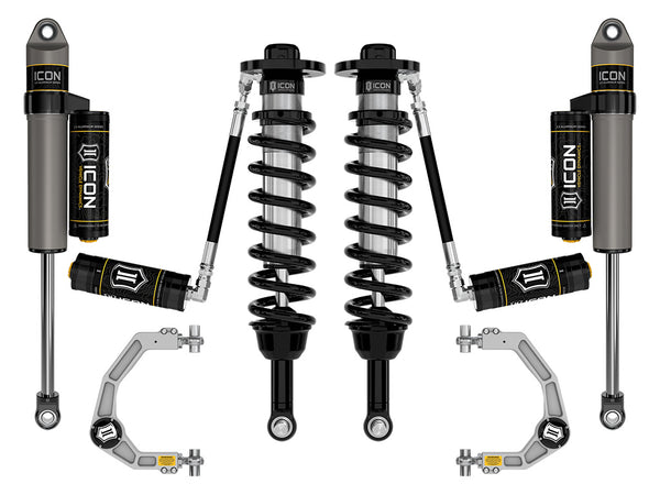 ICON 2021-2025 Ford F-150 4WD, 2.75-3.5" Lift, Stage 3 Suspension System, Billet