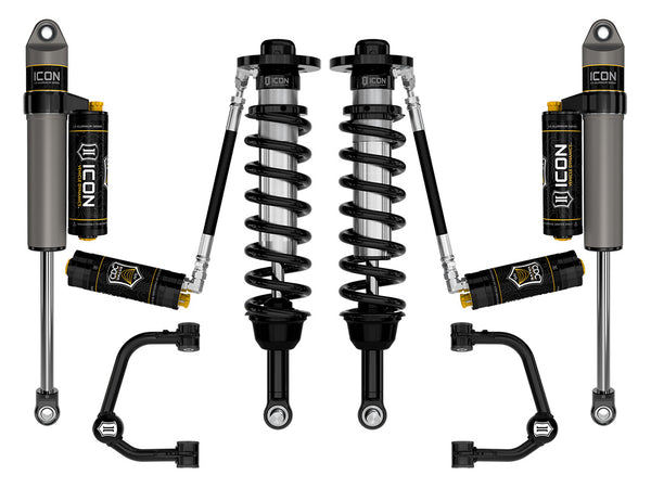ICON 2021-2025 Ford F-150 4WD, 2.75-3.5" Lift, Stage 4 Suspension System, Tubular, CDCV