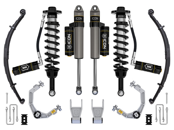 ICON 2021-2024 Ford F-150 Tremor, 2.5-3" Lift, Stage 3 Suspension System, Billet, w/ Leaf Packs