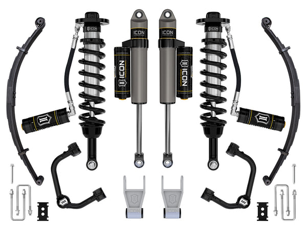 ICON 2021-2024 Ford F-150 Tremor, 2.5-3" Lift, Stage 3 Suspension System, Tubular, w/ Leaf Packs