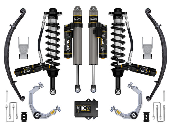 ICON 2021-2024 Ford F-150 Tremor, 2.5-3" Lift, Stage 5 Suspension System, Billet, w/ Leaf Packs