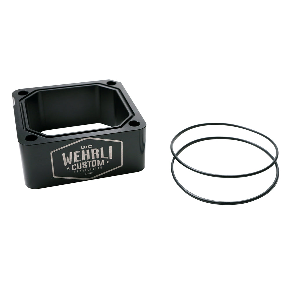 1998.5-2007 5.9L Cummins Intake Billet Spacer Kit Black Anodized