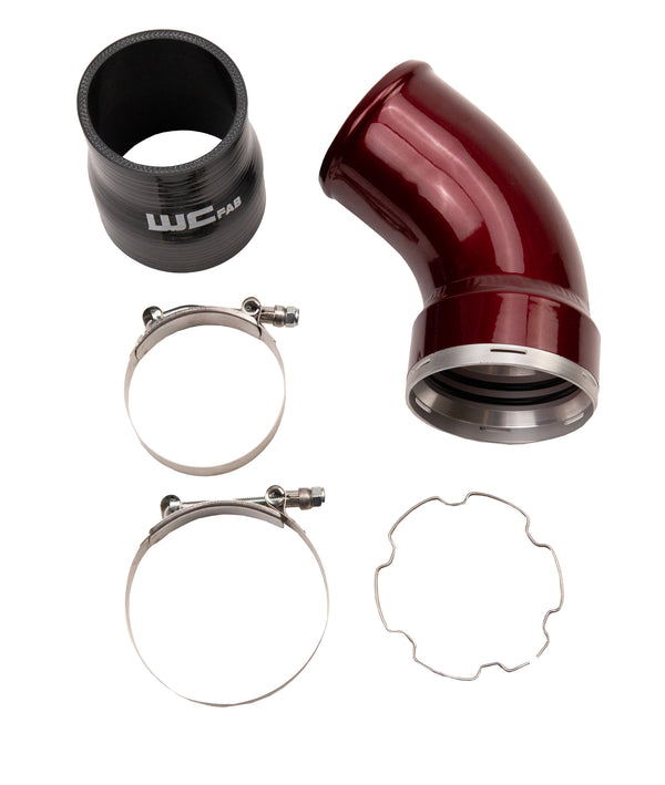 2006-2010 LBZ/LMM Duramax Passenger Side Intercooler Outlet Elbow Kit Bengal Blue