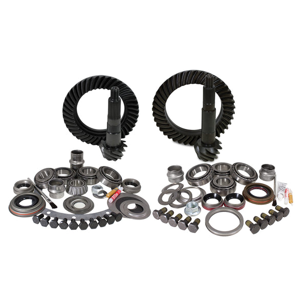 Yukon Gear & Install Kit, Dana 30 front & Model 35 rear, Jeep TJ 4.56 ratio - YGK005