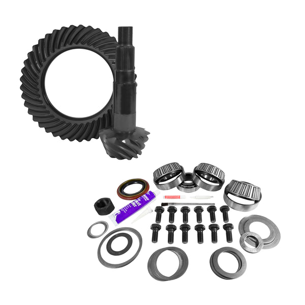 11.25" Dana 80 4.88 Rear Ring & Pinion, Install Kit, 4.125" OD Head Bearing - YGK2163