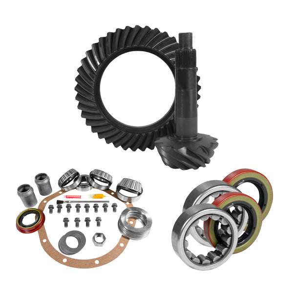 8.875" GM 12T 3.42 Rear Ring & Pinion, Install Kit, Axle Bearings & Seals - YGK2226
