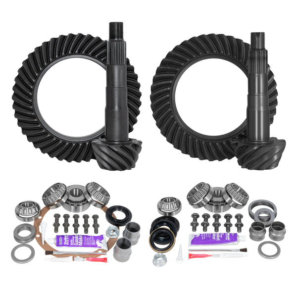 Ring & Pinion Gear Kit Package Front & Rear with Install Kits - Toyota 8"/8IFS - YGKT004-456