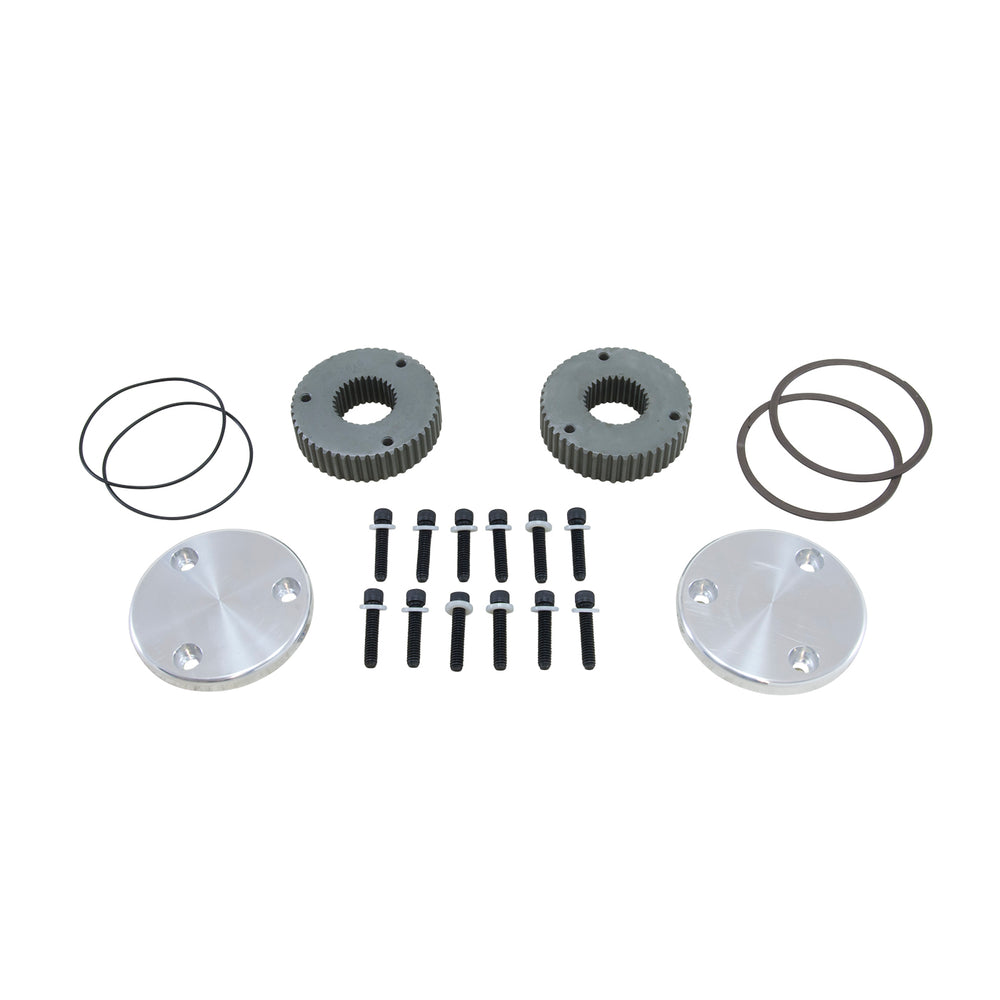 Yukon Hardcore Drive Flange Kit Dana 60 30-Spl Outer Stubs w/ Engraved Caps - YHC50003