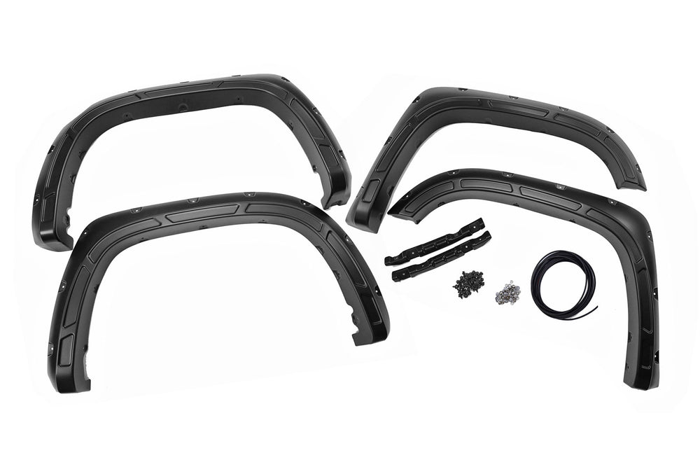 Rough Country - Fender Flares - Defender - 3L5 Radiant Red - Toyota Tundra 2WD/4WD (14-21)
