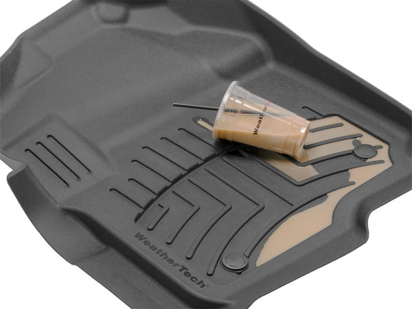 WeatherTech - WeatherTech 2017 Ford Super Duty (Super Cab / Crew Cab) Front FloorLiners and Rear 3D Mats - Black - 441012-1-2IM