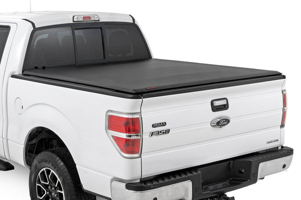 Rough Country - Soft Roll Up Bed Cover - 5'7" Bed - Ford F-150 2WD/4WD (2004-2014)