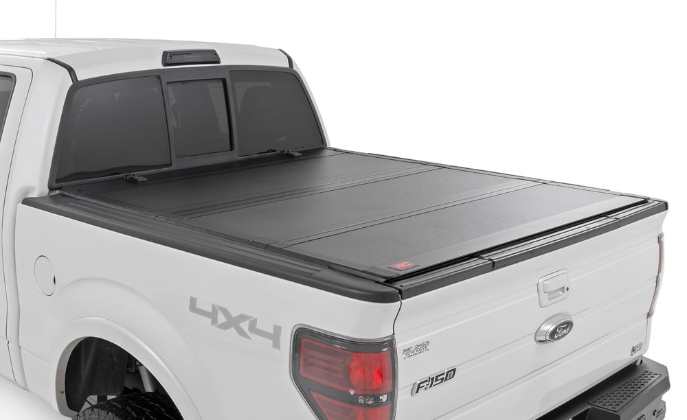 Rough Country - Hard Tri-Fold Flip Up Bed Cover - 5'7