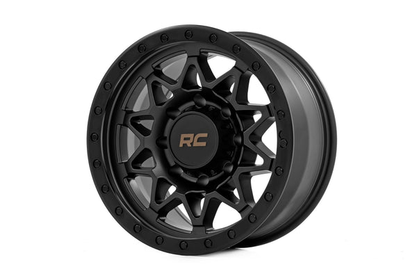 Rough Country - Rough Country 78 Series Wheel/Simulated Beadlock/Black/18x9/8x170/0mm