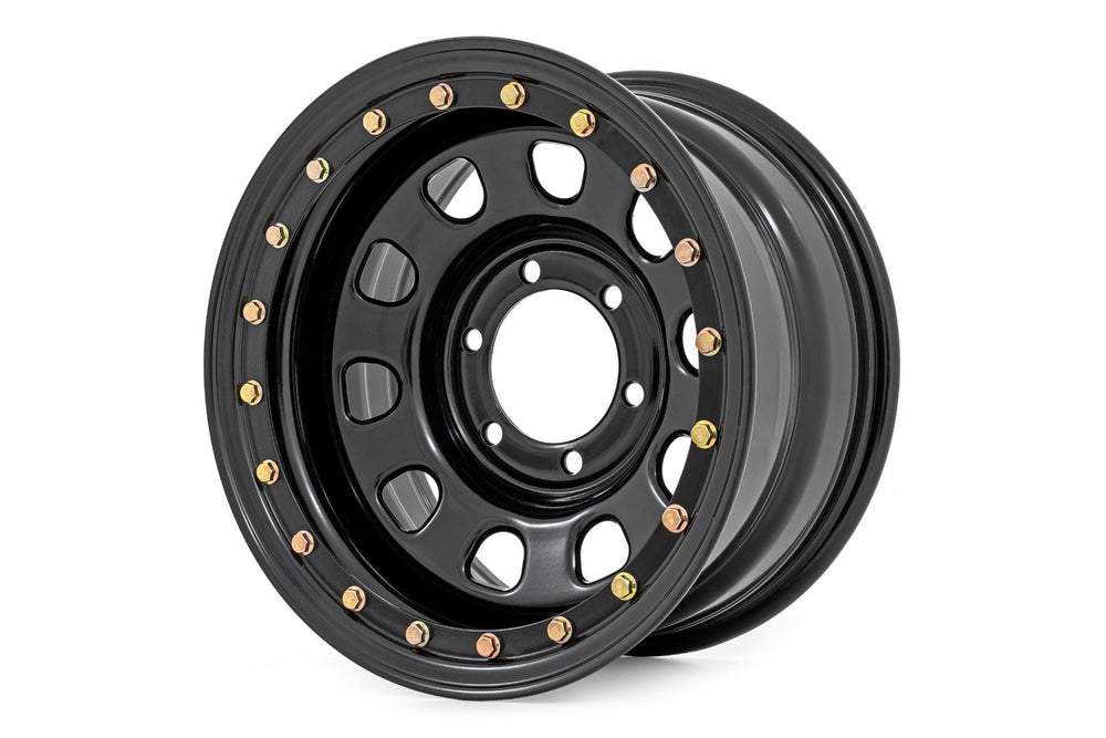 Rough Country - Steel Simulated Bead Lock Wheel/Black/16x8/6x5.5/4.25 Bore/-12