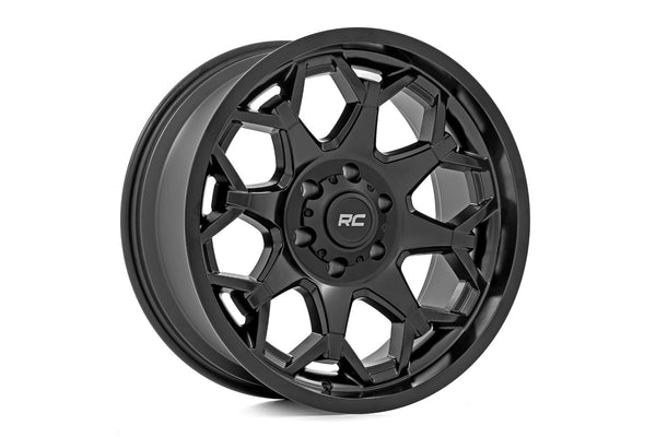 Rough Country - Rough Country 80 Series Wheel/One-Piece/Semi Gloss Black/20x10/8x170/-19mm