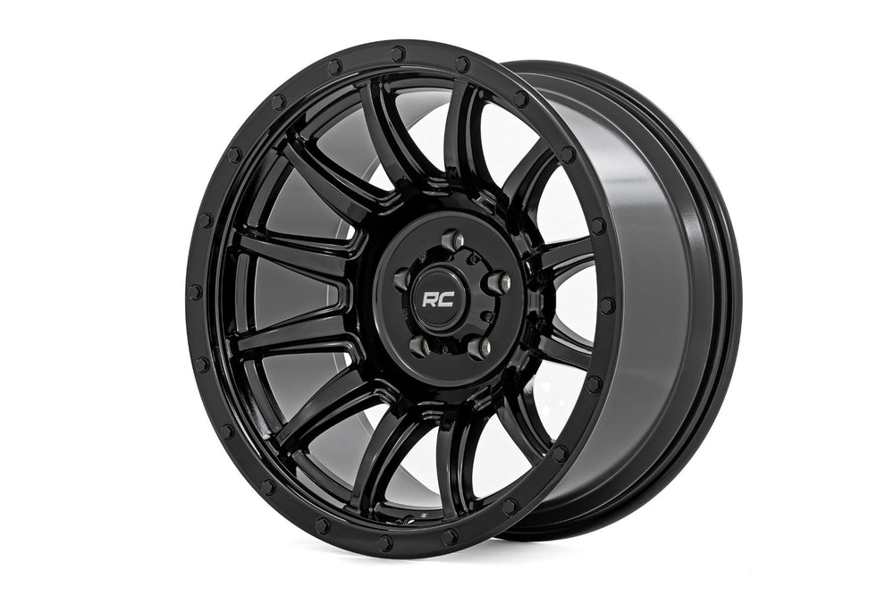 Rough Country - Rough Country 90 Series Wheel/One-Piece/Gloss Black/20x9/6x5.5/-12mm