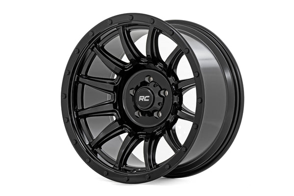 Rough Country - Rough Country 90 Series Wheel/One-Piece/Gloss Black/18x9/6x5.5/-12mm