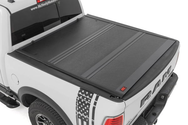 Rough Country - Hard Low Profile Bed Cover - 5'7" Bed - No Rambox - Ram 1500 2WD/4WD (10-18 & Classic)