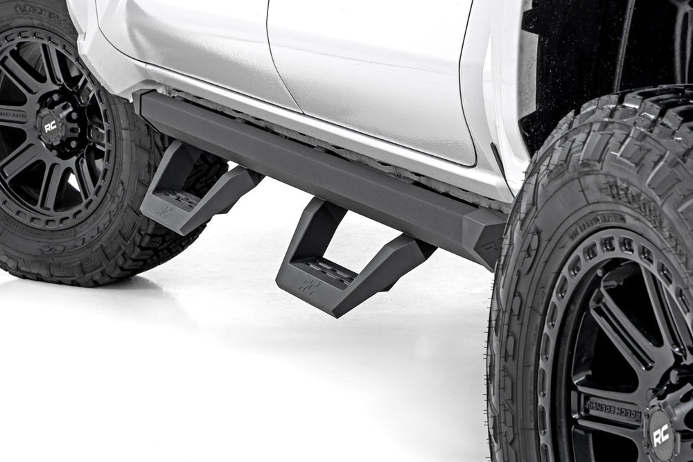 Rough Country - SRX2 Adjustable Aluminum Steps - Double Cab - Toyota Tacoma 2WD/4WD (24-25)
