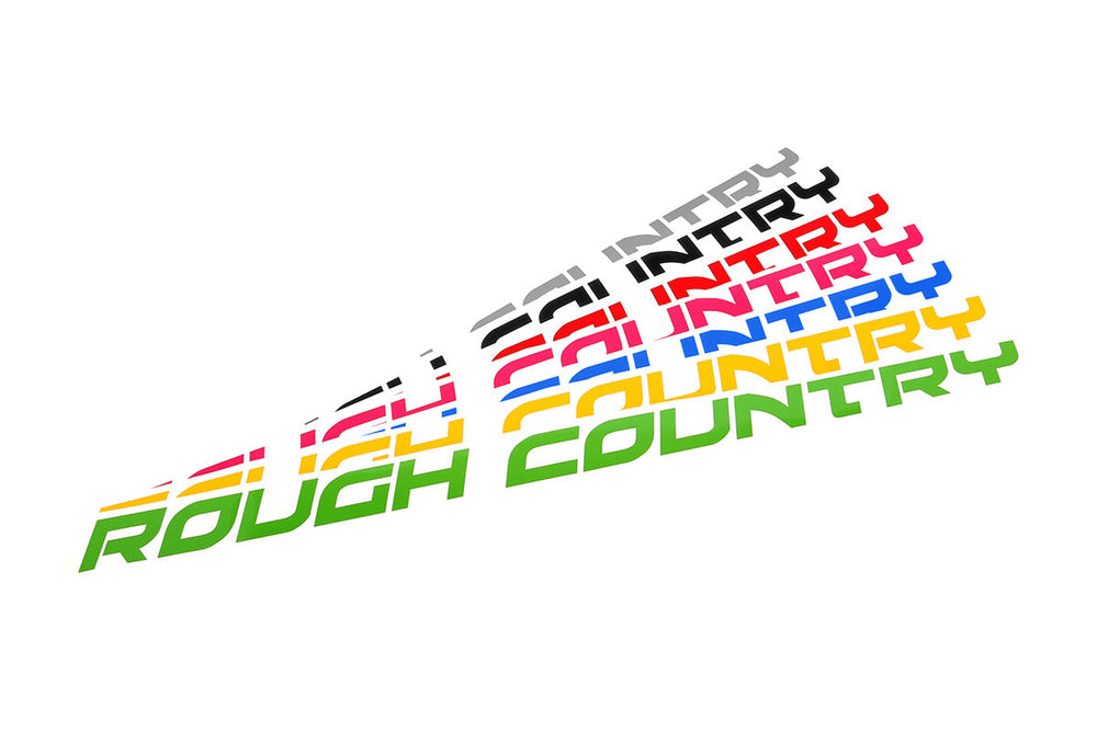 Rough Country - Rough Country Decal - 27 Inch Fender - Red