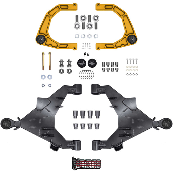 Camburg Engineering 2WD/4WD 2022-2025 Toyota Tundra Gold KINETIK Uniball Trail Series Long Travel Kit CAM-310217-K-GLD