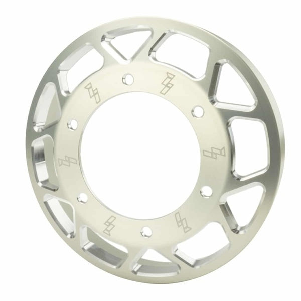 Industrial Injection 03-12 Cummins 5.9L/6.7L Billet Common Rail Fan Pulley w/Bolts - Clear Anodized