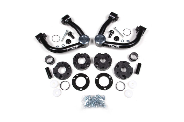 BDS Suspension - 2021-2025 Ford Bronco 2&4 Door 4" Suspension Lift Kit, 3" Rear, Spacer (Base Sho -BDS023410