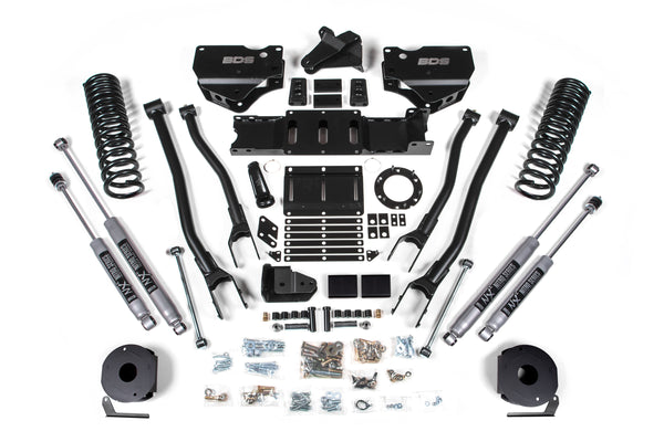 BDS Suspension - 2019-2024 Ram 2500 4" 4-Link Gas - Rear AirRide - Fox Shocks -BDS1717FS
