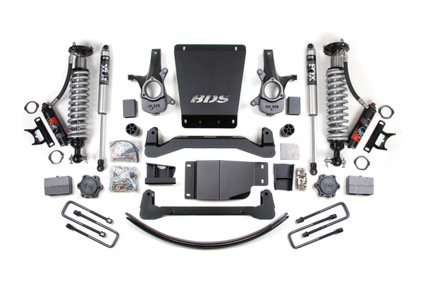 BDS Suspension - 2007-2013 GM 1500 4wd 6" Suspension Lift Kit, 3.5" Rear, Block/AAL - 2.5 PES C/O -BDS176PSS