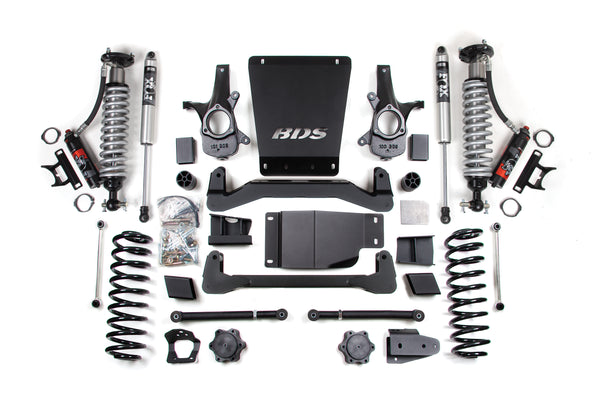 BDS Suspension - 2007-2014 GM SUV 4wd 6" Suspension Lift Kit, 6" Rear, Coil Spring - 2.5 PES C/O -BDS178PSS