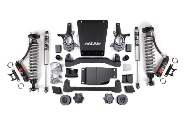 BDS Suspension - 2007-2014 GM SUV 4wd 4" Suspension Lift Kit, 3" Rear, Coil Spring Spacer - 2.5 P -BDS900PSS