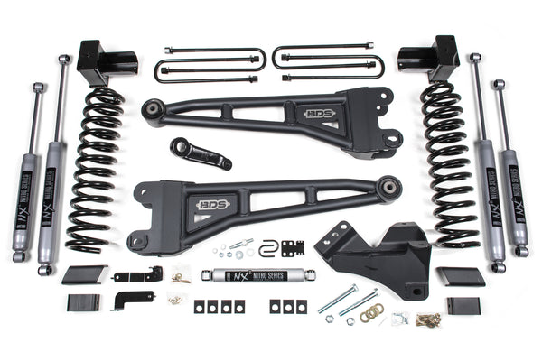 BDS Suspension - 2024-2026 Ford F250/F350 4wd 5" Radius Arm Suspension Lift Kit, 3" Rear, Block, -BDS2207FPE