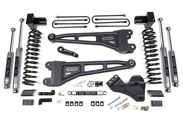 BDS Suspension - 2020-2022 F250/F350 5" Radius Arm Suspension Lift System- FOX 2.0 Shocks- GAS -BDS1550FS