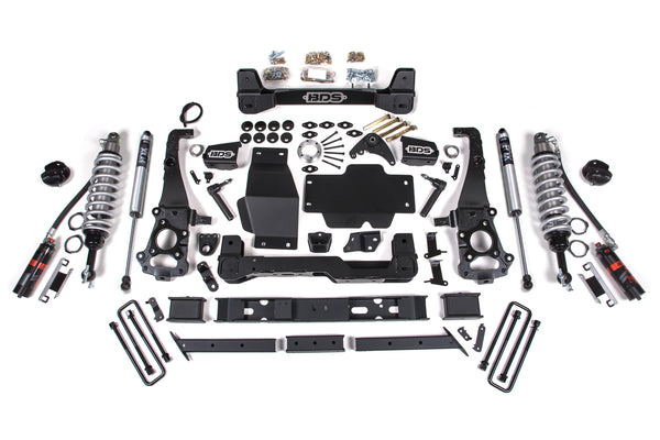 BDS Suspension - 2019-2023 Ford Ranger 6" Coilover Suspension Kit w/DSC w/ OE Aluminum Knuckle On -BDS1547FDSC