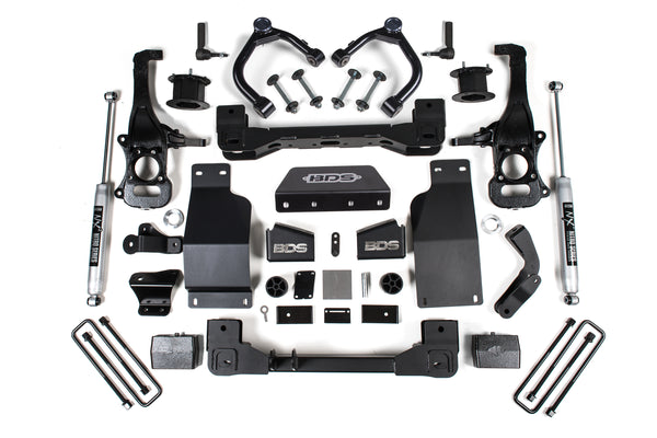 BDS Suspension - 2019-2026 Chevy TB/GMC AT4 1500 Diesel/2.7T 4wd 4" Suspension System - Diesel - -BDS1807FS
