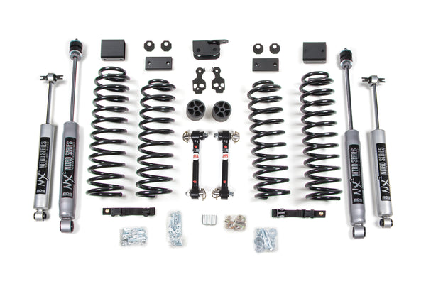 BDS Suspension - 2007-2011 Jeep Wrangler JK 4WD 4-Door 3" Suspension Lift Kit - incl. RHD - Fox 2 -BDS1411FPE