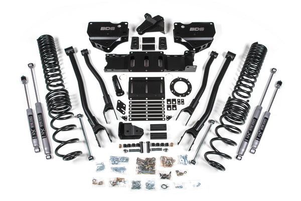 BDS Suspension - 2019-2024 Ram 2500 6" 4-Link Diesel - Rear Coil Springs - Fox Shocks -BDS1688FS