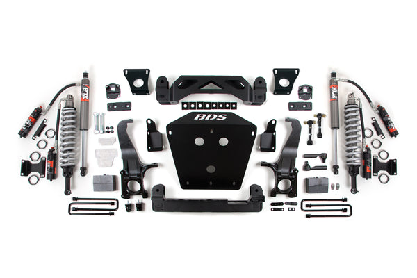 BDS Suspension - 2007-2015 Toyota Tundra 5" Suspension System, 3" Rear Block - Fox 2.5 PES C/O, F -BDS814FPE
