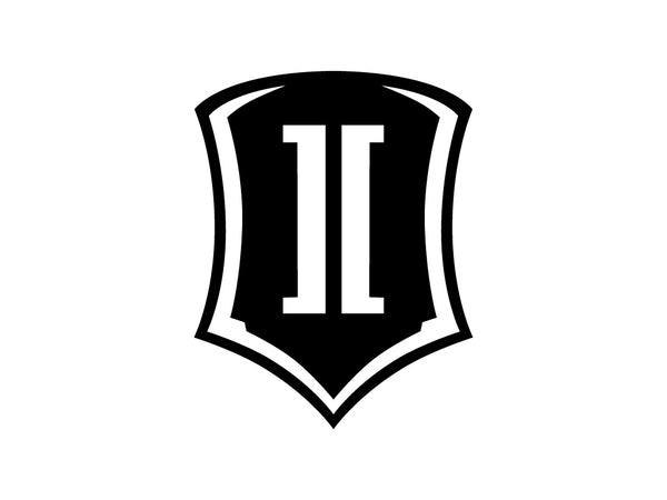 ICON Vehicle Dynamics Shield Logo Sticker, Black, 10” Tall