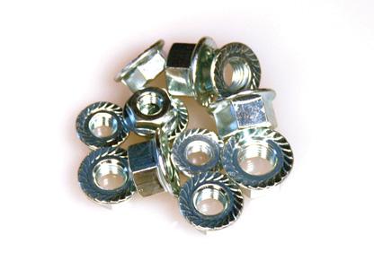 ARP 1/4-28 SS Flanged Hex Nut Kit - 10 Pack