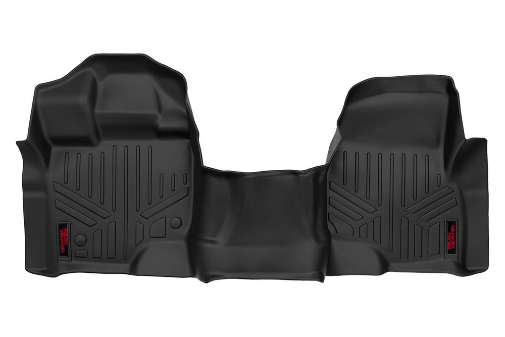 Rough Country - Floor Mats - Front - Over Hump - Ford F-150 (15-25)/F-150 Lightning (22-25)/Raptor (17-20)
