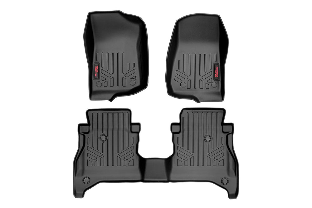 Rough Country - Floor Mats - FR & RR - RR Non-Lock - Jeep Gladiator JT 4WD (2020-2025)