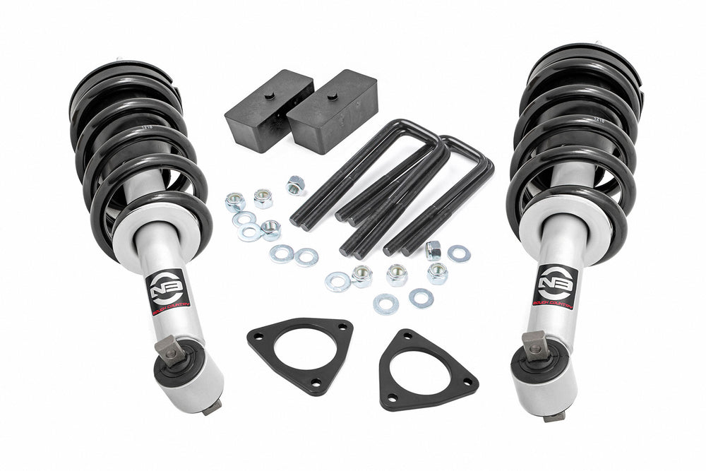 Rough Country - 2.5 Inch Lift Kit - Alu/Cast Steel - N3 Strut - Chevy/GMC 1500 (07-18)
